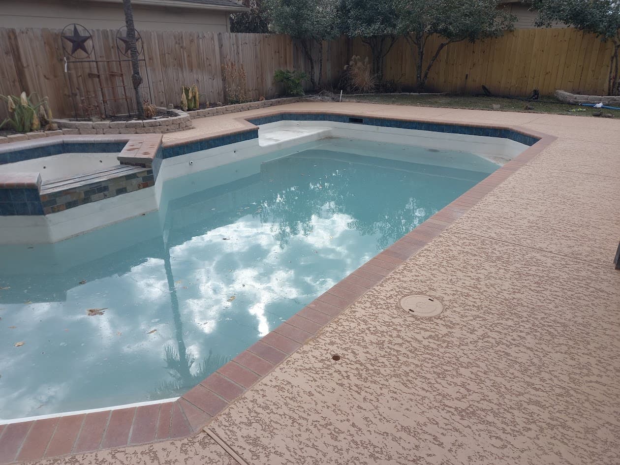 A Pool Surface Refresh, CHR Builder Renovation project in Katy/Houston area, TX