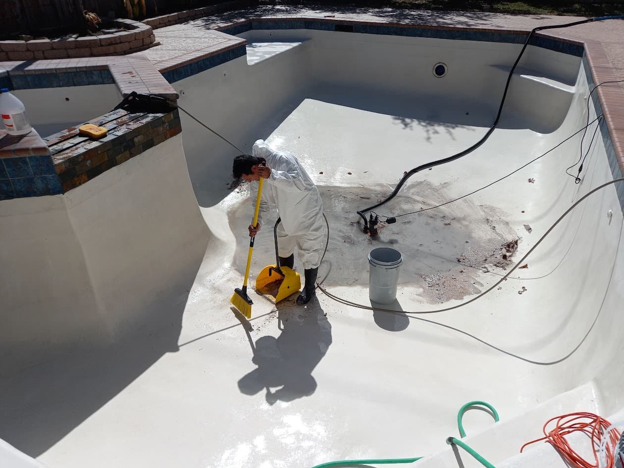 A Pool Surface Refresh, CHR Builder Renovation project in Katy/Houston area, TX