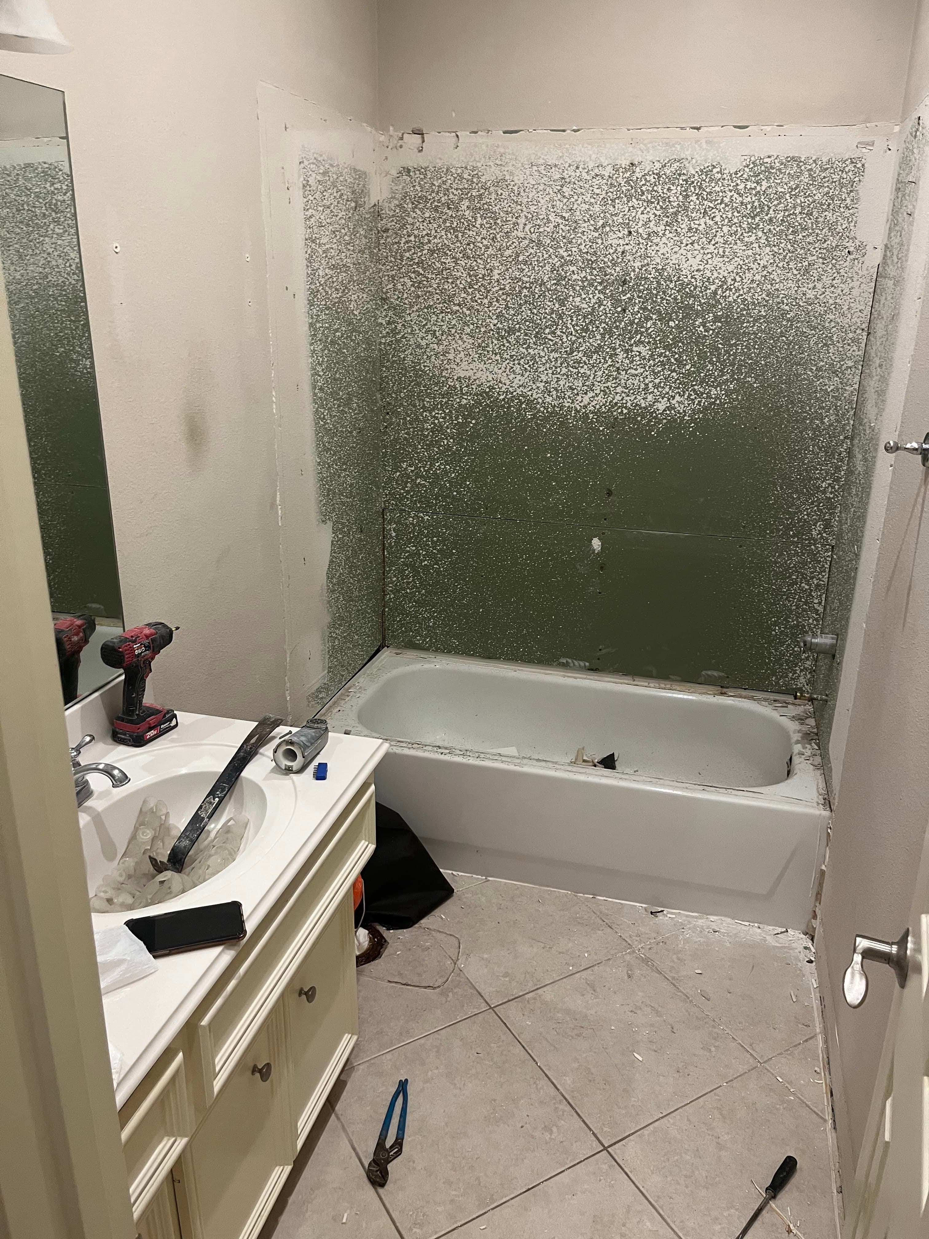 Bathroom and Shower Remodel, CHR Builder Renovation project in Katy/Houston area, TX