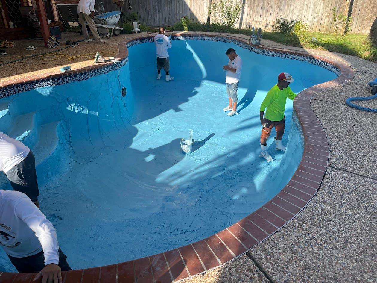 Complete Renovation of the Pool, Cabinets, Walls and Kitchen Floor, CHR Builder Renovation project in Katy/Houston area, TX