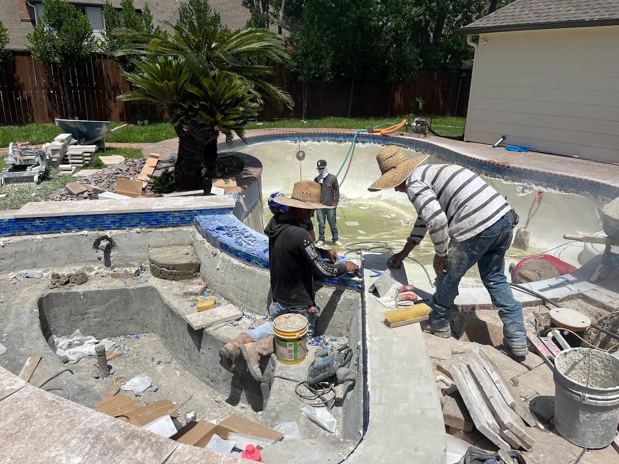Custom Pool and Spa Construction, Tailored Backyard Retreat, CHR Builder New Build project in Katy, TX