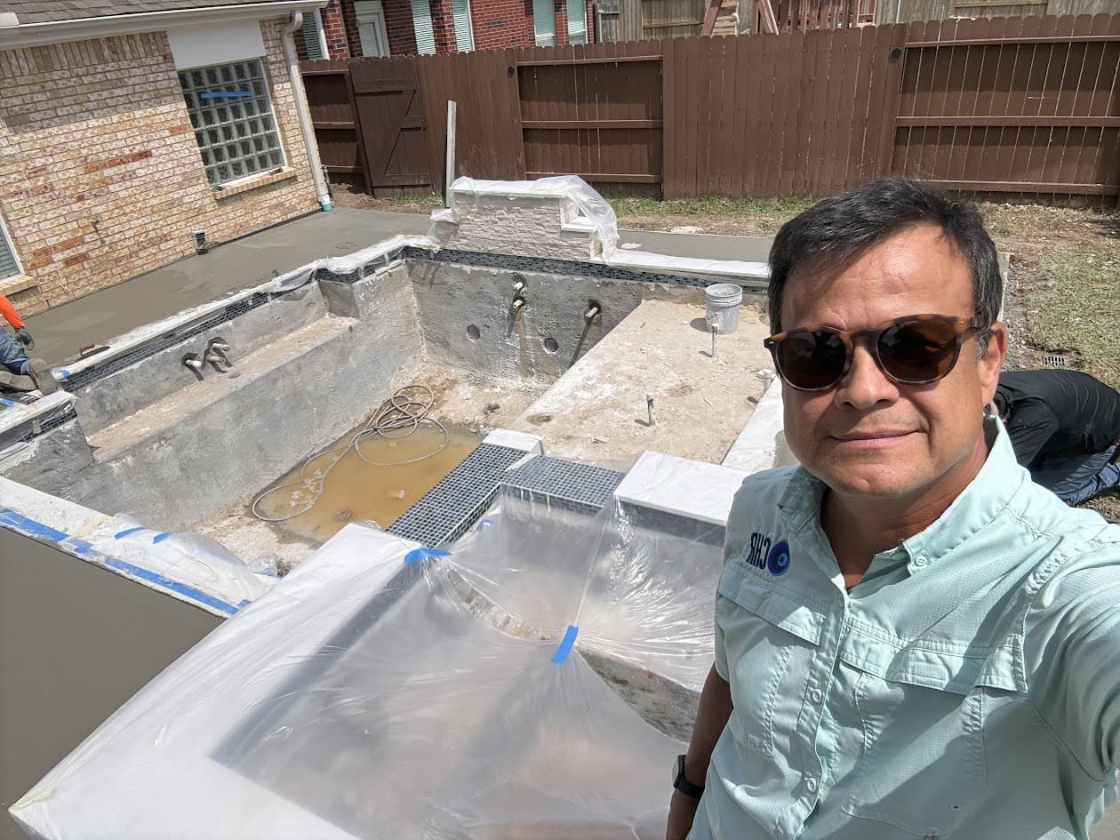Custom Pool and Spa Build, Katy TX, CHR Builder New Build project in Katy, TX