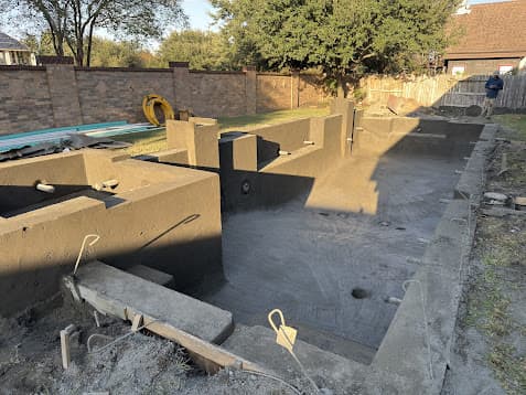 Custom Pool with Spa Construction, Katy TX, CHR Builder New Build project in Katy, TX