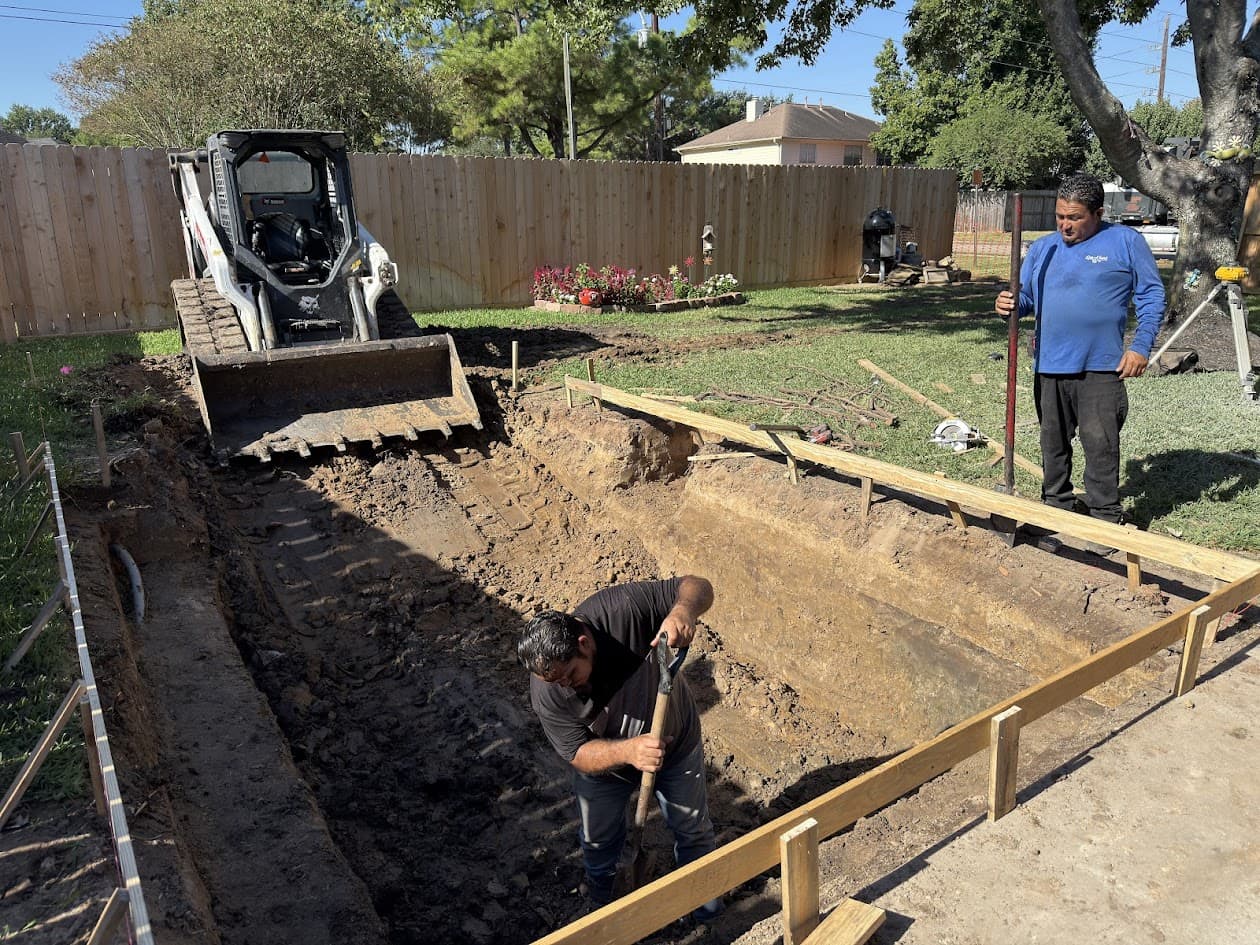 Custom 10x15 Spa Construction, Tomball TX, CHR Builder New Build project in Tomball, TX