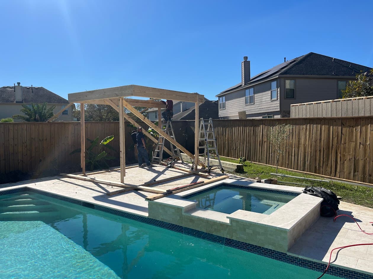 Covered Patio and Grill, Katy TX, CHR Builder Cover Patio & Landscaping project in Katy, TX