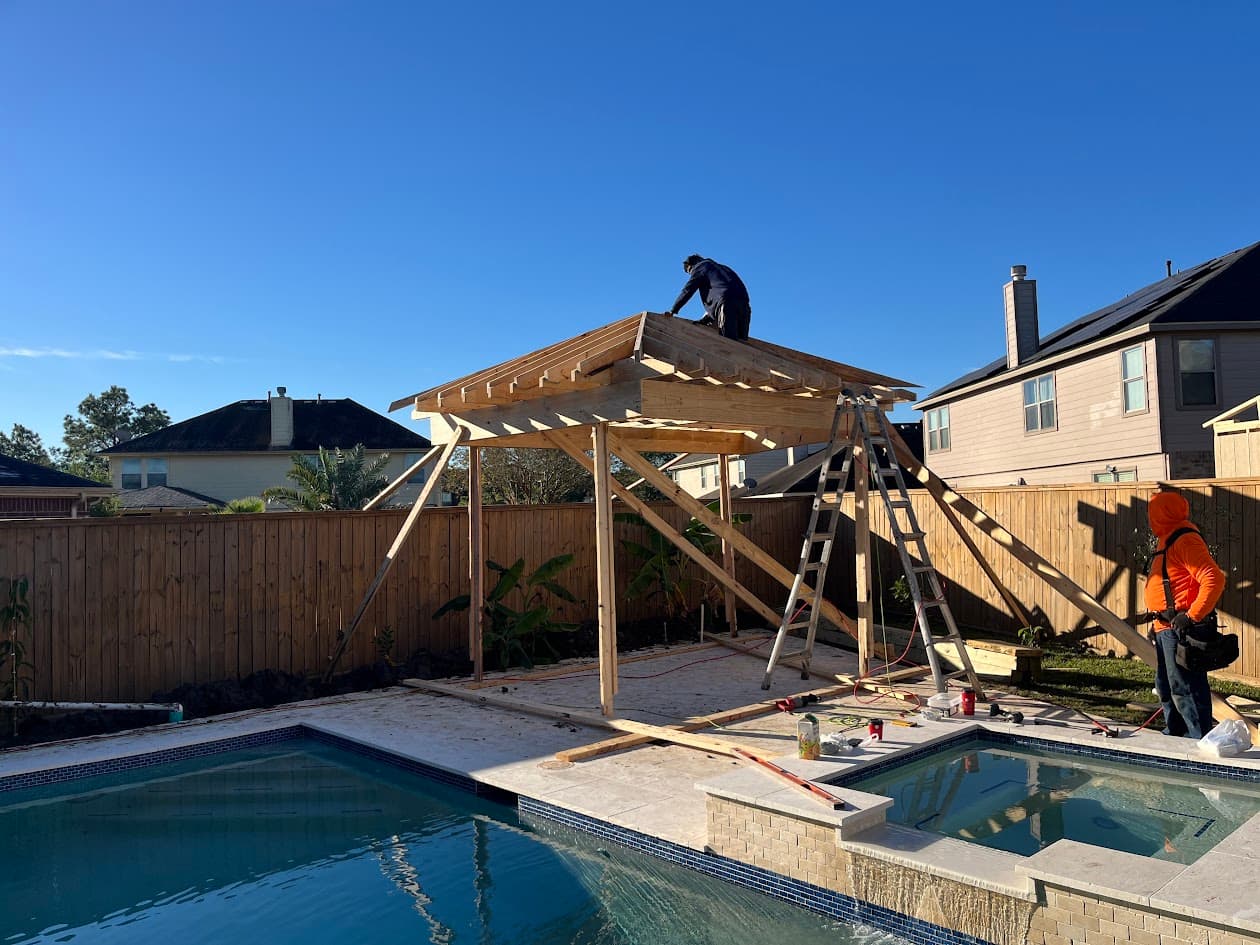 Covered Patio and Grill, Katy TX, CHR Builder Cover Patio & Landscaping project in Katy, TX