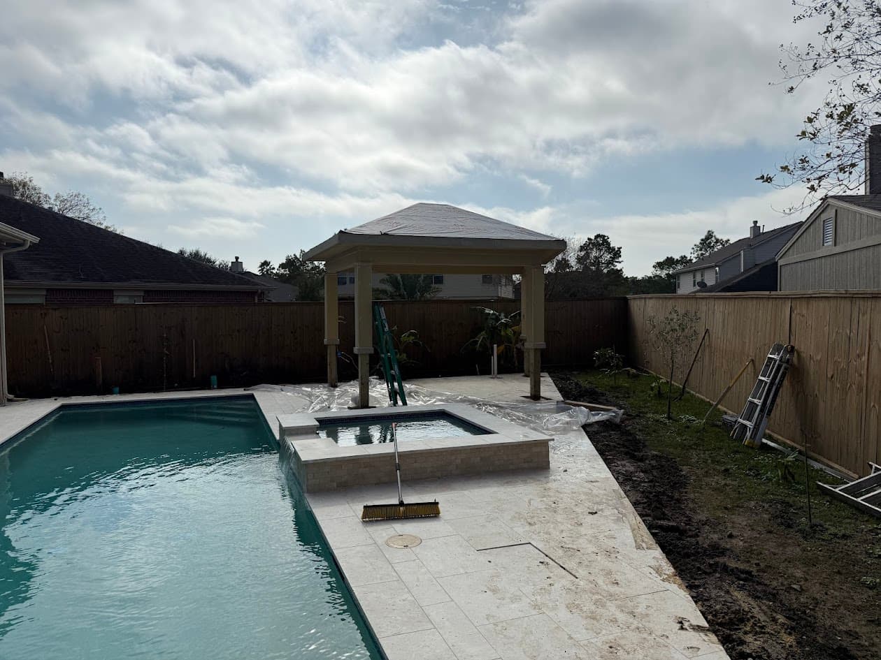 Covered Patio and Grill, Katy TX, CHR Builder Cover Patio & Landscaping project in Katy, TX