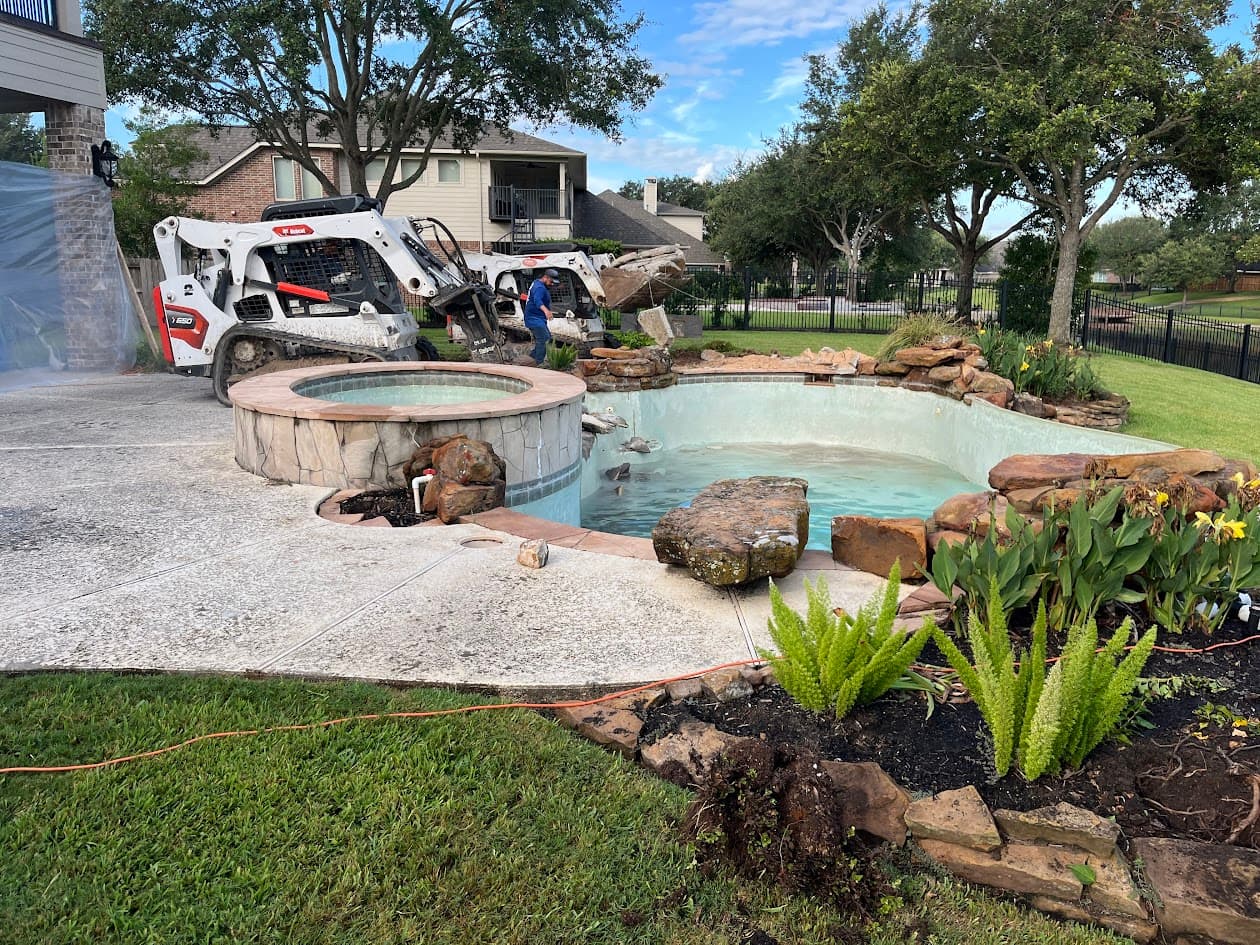 Pool Demolition and New Panoramic Pool, Katy TX, CHR Builder New Build project in Katy, TX