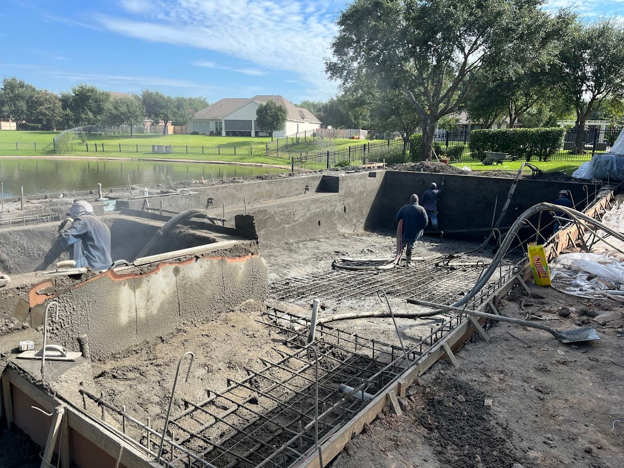 Pool Demolition and New Panoramic Pool, Katy TX, CHR Builder New Build project in Katy, TX