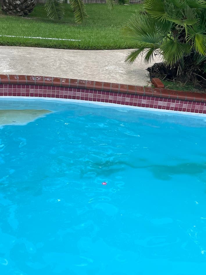 Spa Leveling, Tile Sandblast, CHR Builder Sandblasting project in Katy/Houston area, TX