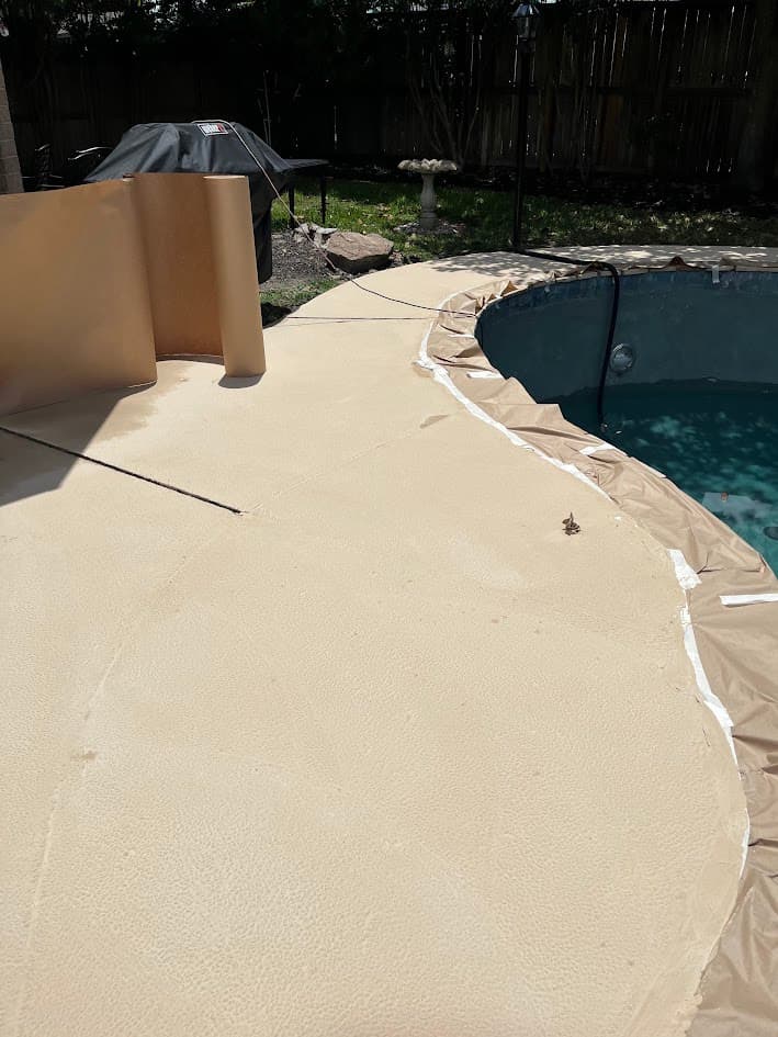 New Plaster and Spray Deck, CHR Builder Renovation project in Katy/Houston area, TX