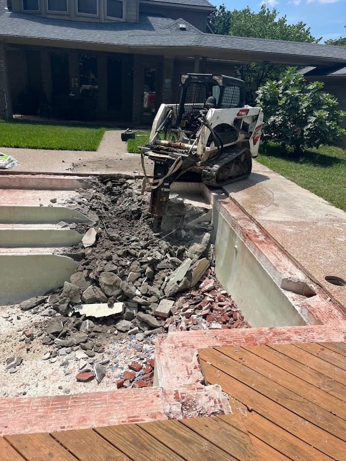 New Spa Coping Tile and Spray Deck, Katy TX, CHR Builder Renovation project in Katy, TX