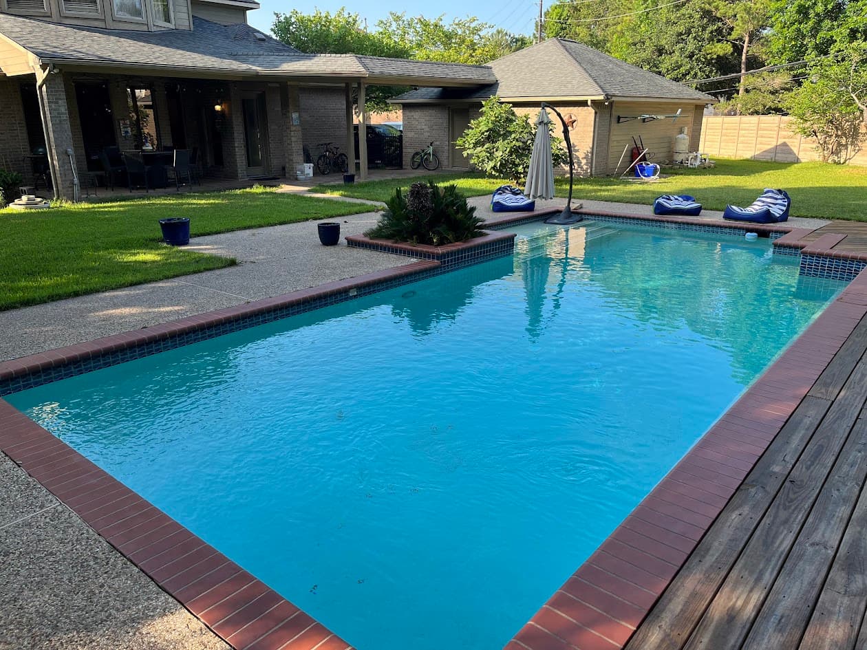 New Spa Coping Tile and Spray Deck, Katy TX, CHR Builder Renovation project in Katy, TX