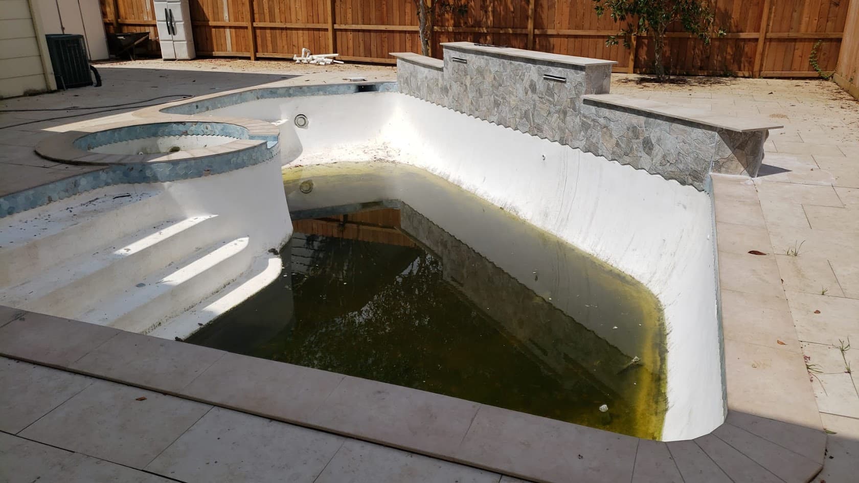 Plaster Diamond Brite, Pool Interior Finish, CHR Builder Renovation project in Katy/Houston area, TX