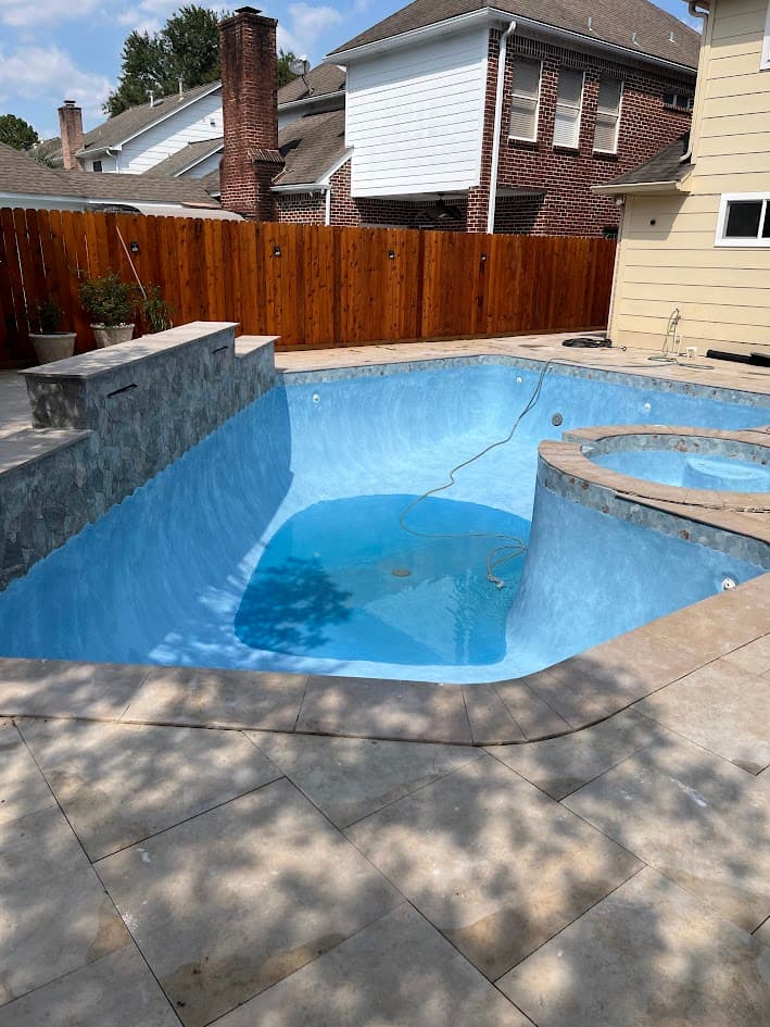 Plaster Diamond Brite, Pool Interior Finish, CHR Builder Renovation project in Katy/Houston area, TX