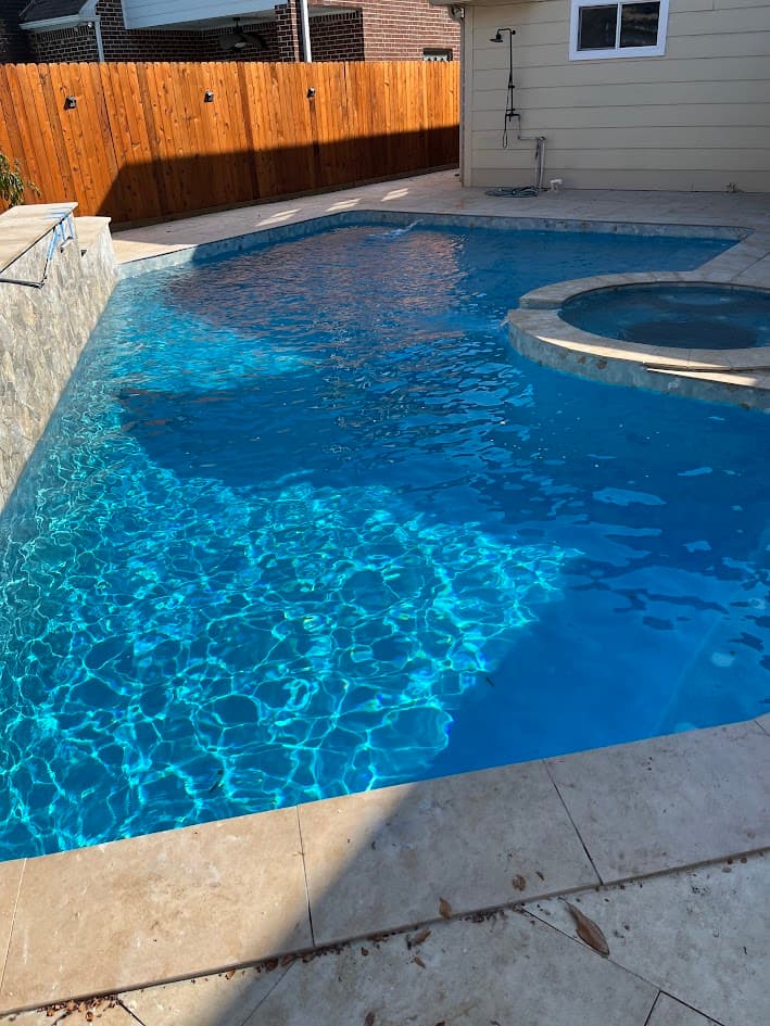 Plaster Diamond Brite, Pool Interior Finish, CHR Builder Renovation project in Katy/Houston area, TX