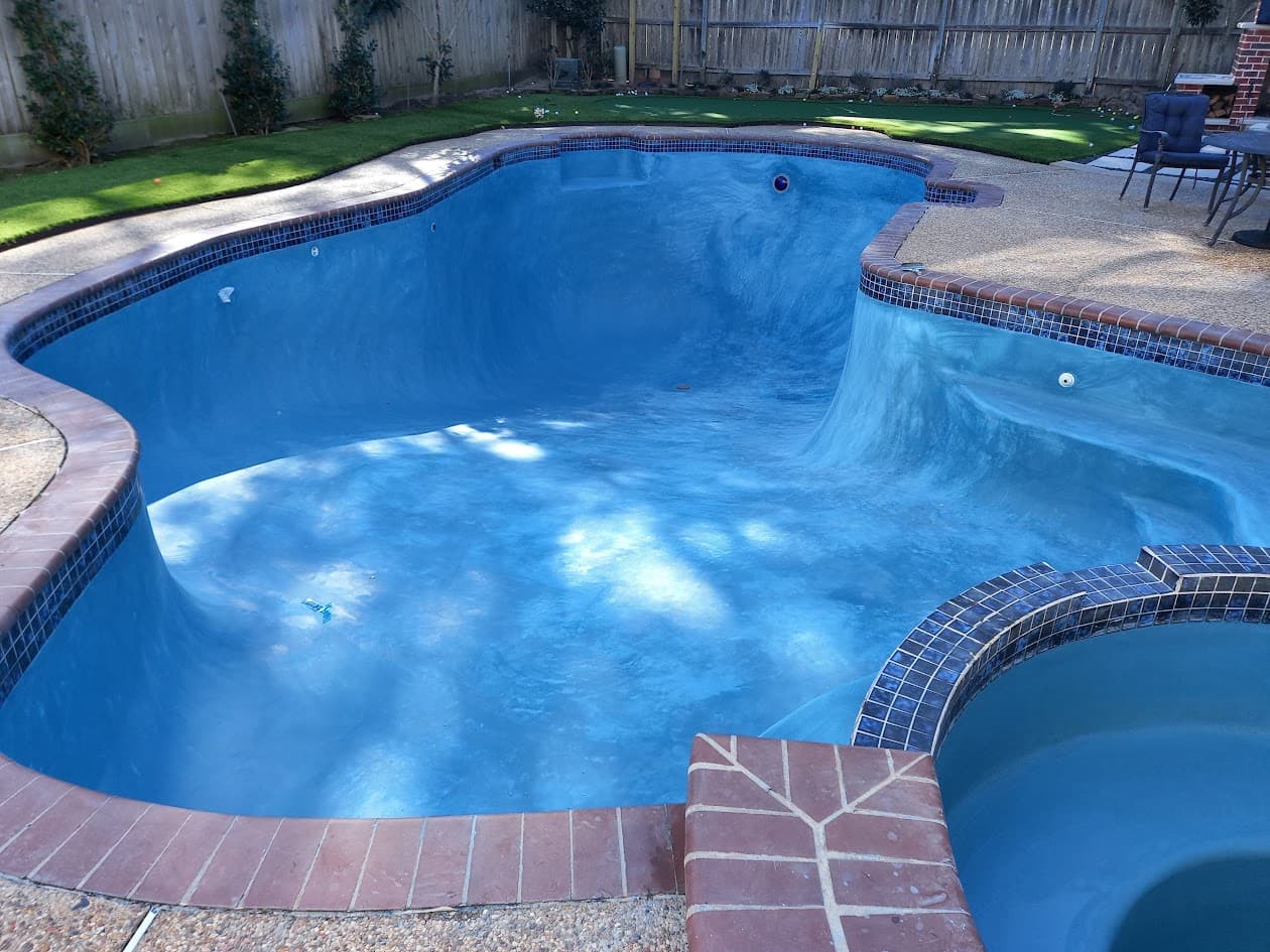 Plaster Pool Resurfacing and Acid Wash, CHR Builder Renovation project in Katy/Houston area, TX