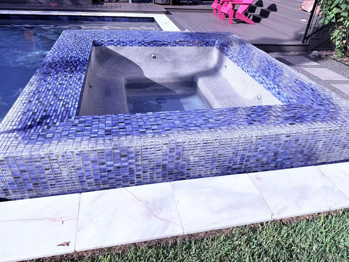 Pool Sandblasting, Calcium and Stain Removal for Like-New Finish, CHR Builder Sandblasting project in Houston/Katy, TX