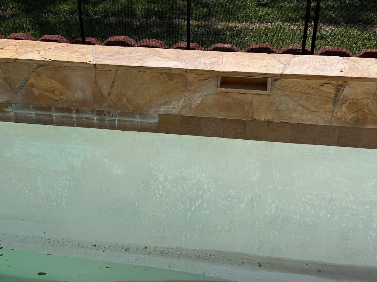 Pool Tile Cleaning, Sandblasting and Acid Wash, CHR Builder Sandblasting project in Katy/Houston area, TX