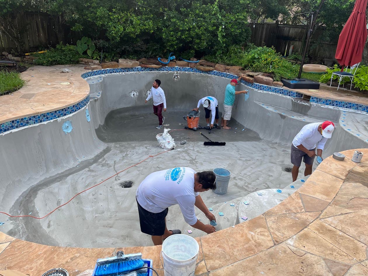 Replaster and New Tile, CHR Builder Renovation project in Katy/Houston area, TX