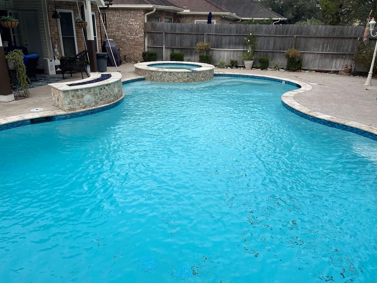 White Plaster Tile and Sandblast, CHR Builder Sandblasting project in Katy/Houston area, TX