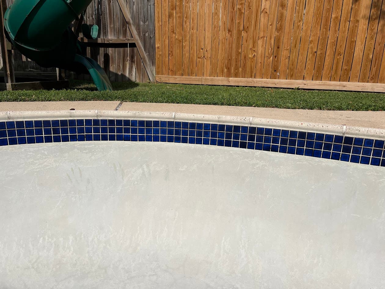 Pool Tile, Like New with Sandblasting System, CHR Builder Sandblasting project in Katy/Houston area, TX