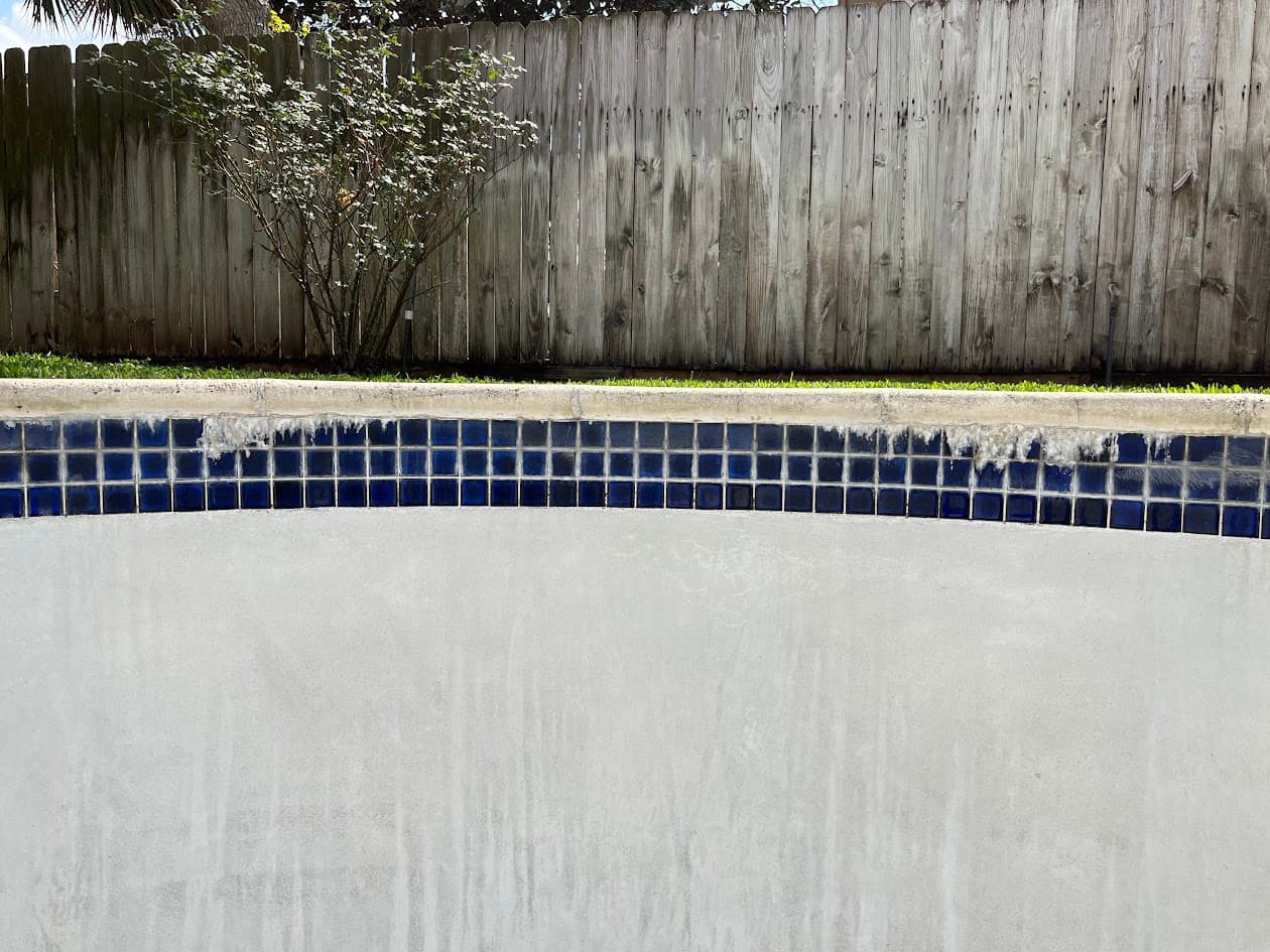 Pool Tile, Like New with Sandblasting System, CHR Builder Sandblasting project in Katy/Houston area, TX