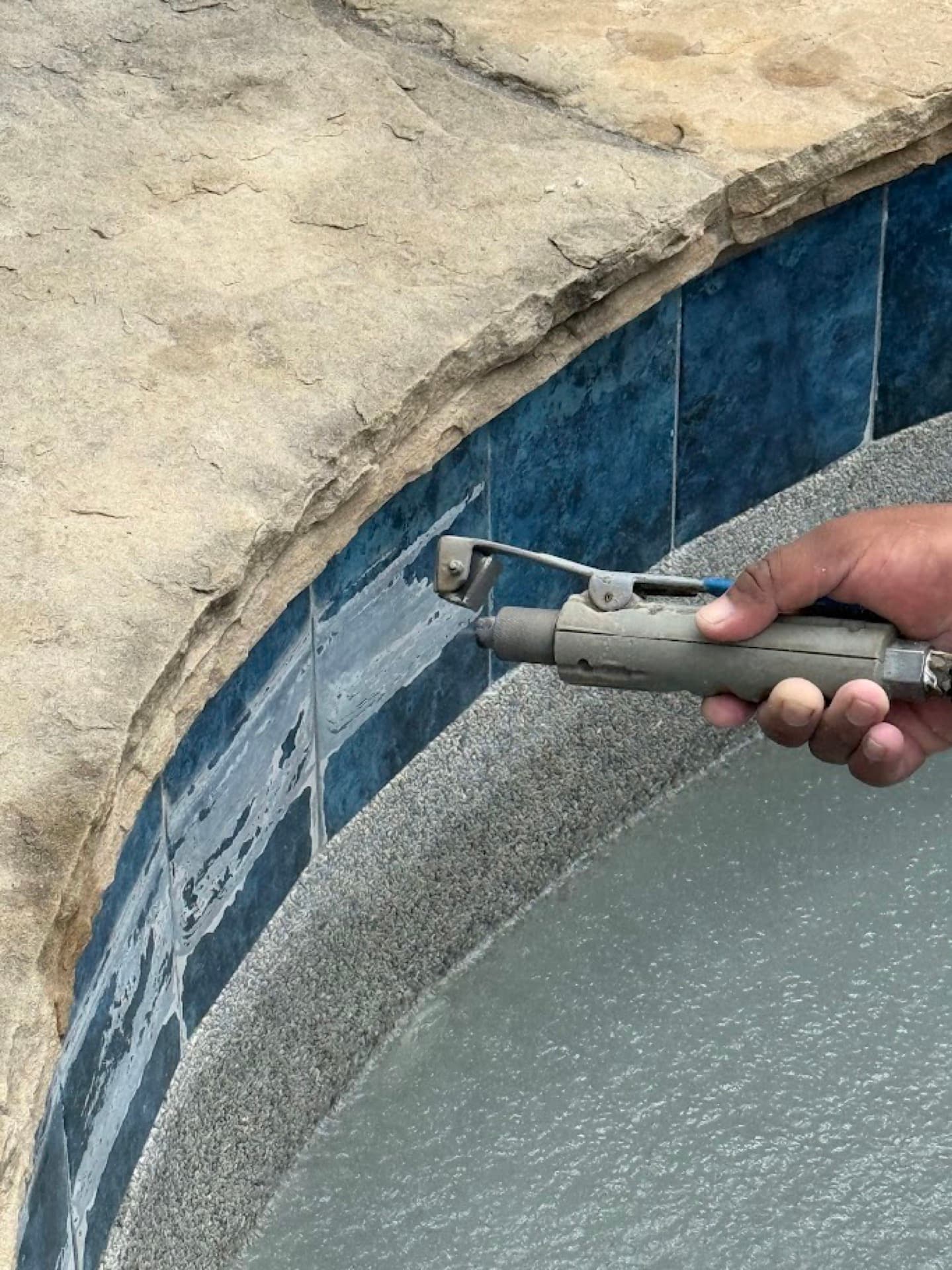 Pool Tile Calcium Removal in Katy TX