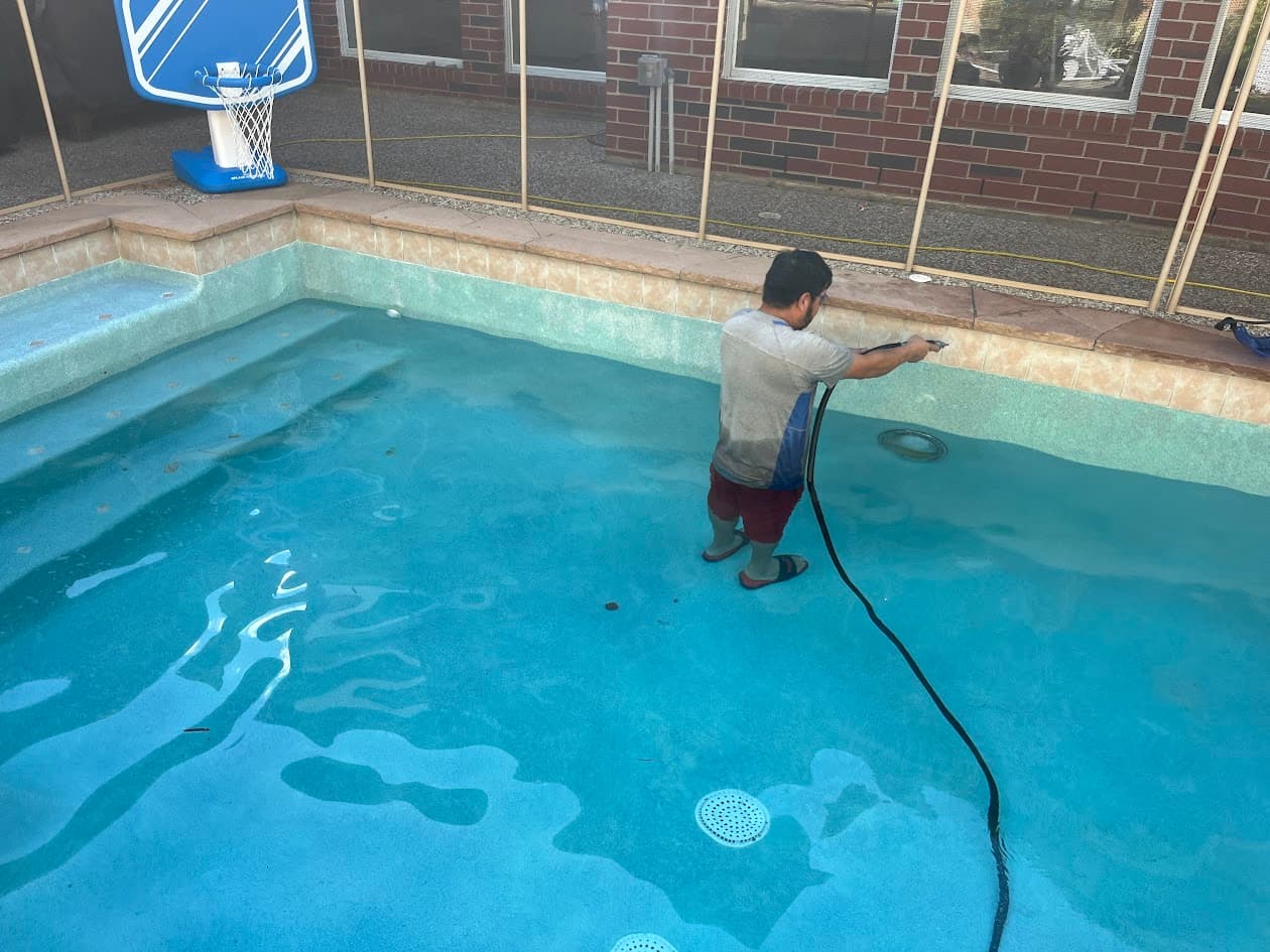 Revive Pool Beauty with Sandblasting, Katy TX, CHR Builder Sandblasting project in Katy, TX