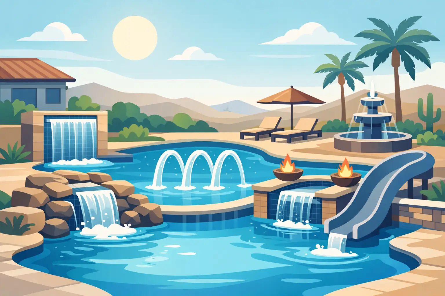 10 Best Pool Water Features for Texas Homes