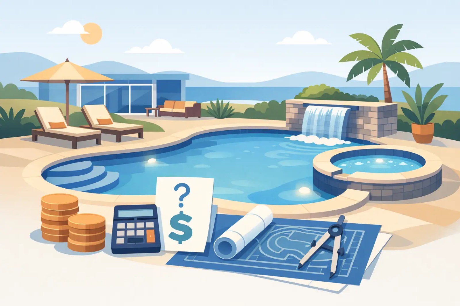 Custom Pool Cost Katy TX | How Much Does a Custom Pool Cost?