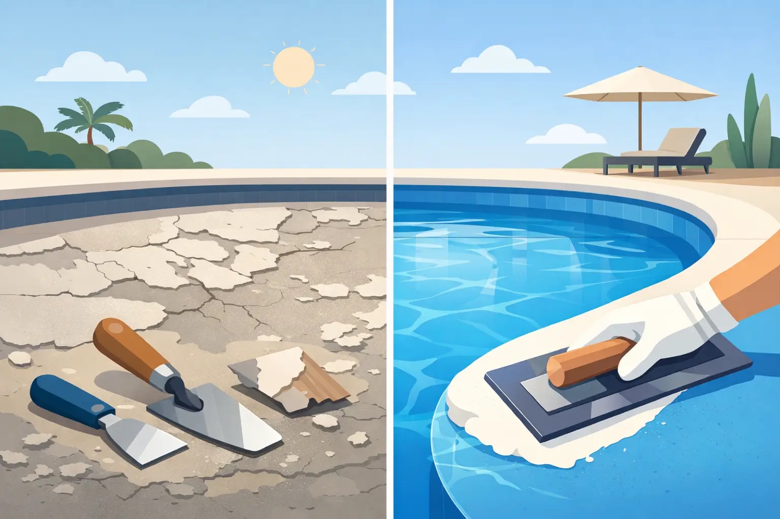 Pool Plaster Resurfacing in Katy TX