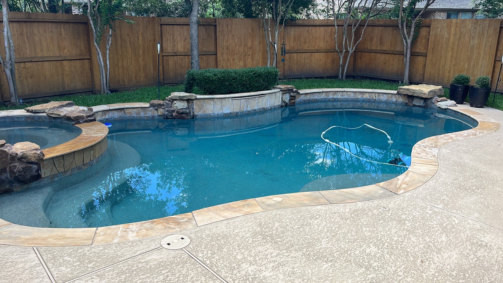 Pool Renovation with Wheelchair Access Ramp, Katy TX, CHR Builder Renovation project in Katy, TX
