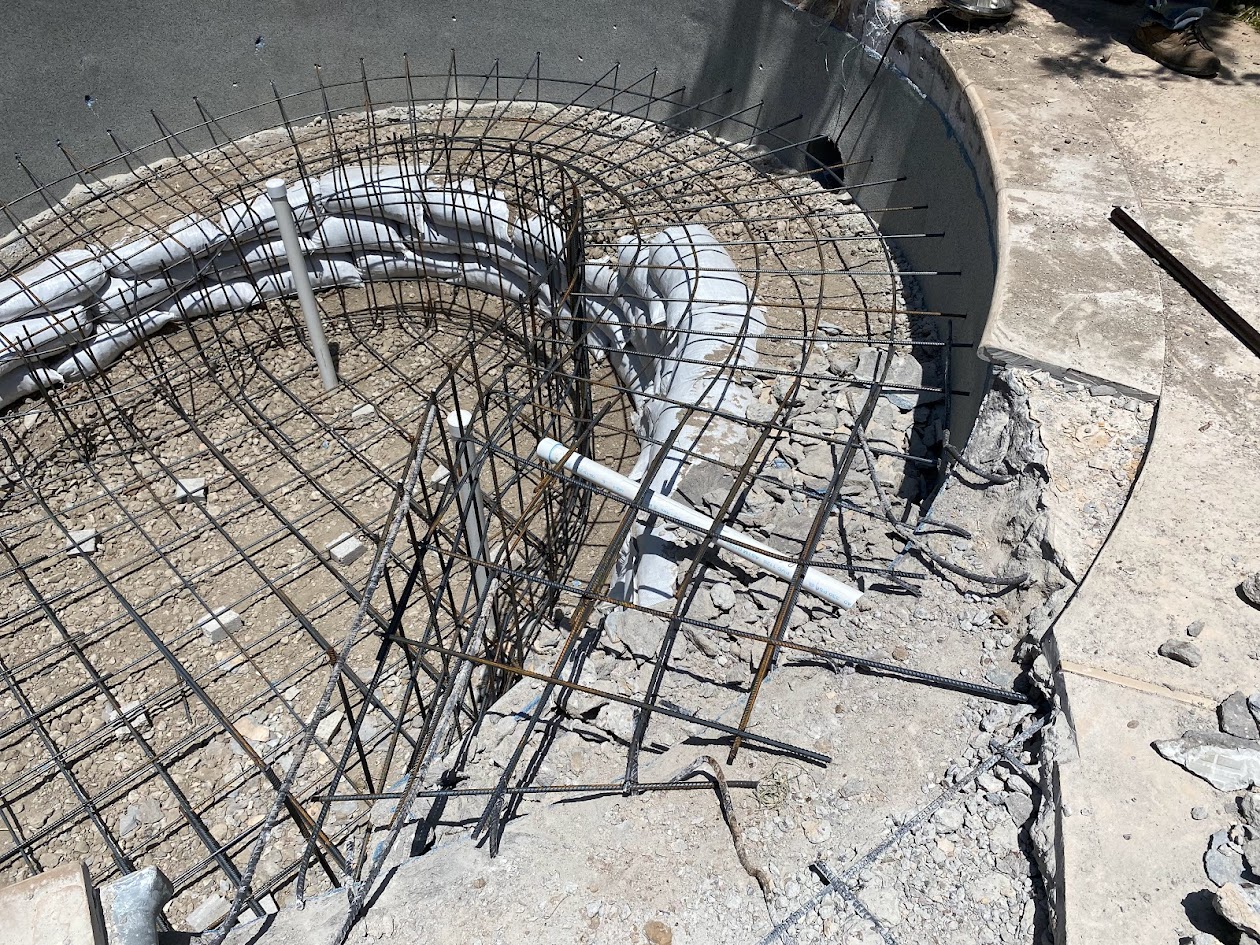 Pool Renovation with Wheelchair Access Ramp, Katy TX, CHR Builder Renovation project in Katy, TX
