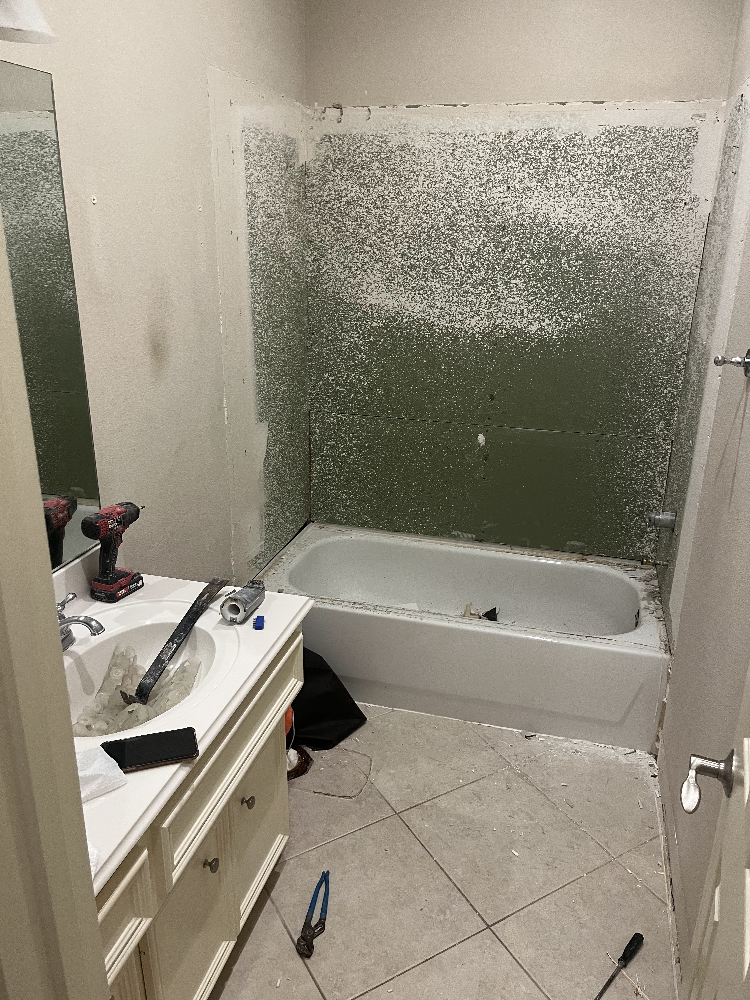 Bathroom and Shower Remodel, CHR Builder Renovation project in Katy/Houston area, TX