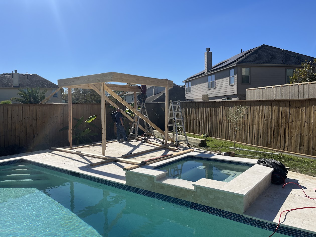 Covered Patio and Grill, Katy TX, CHR Builder Cover Patio & Landscaping project in Katy, TX
