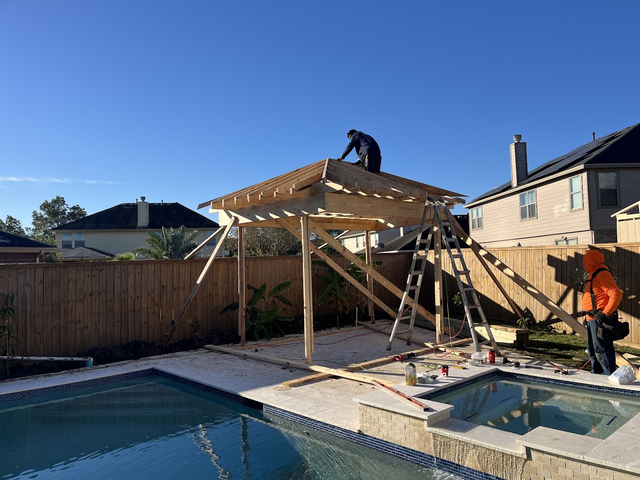 Covered Patio and Grill, Katy TX, CHR Builder Cover Patio & Landscaping project in Katy, TX