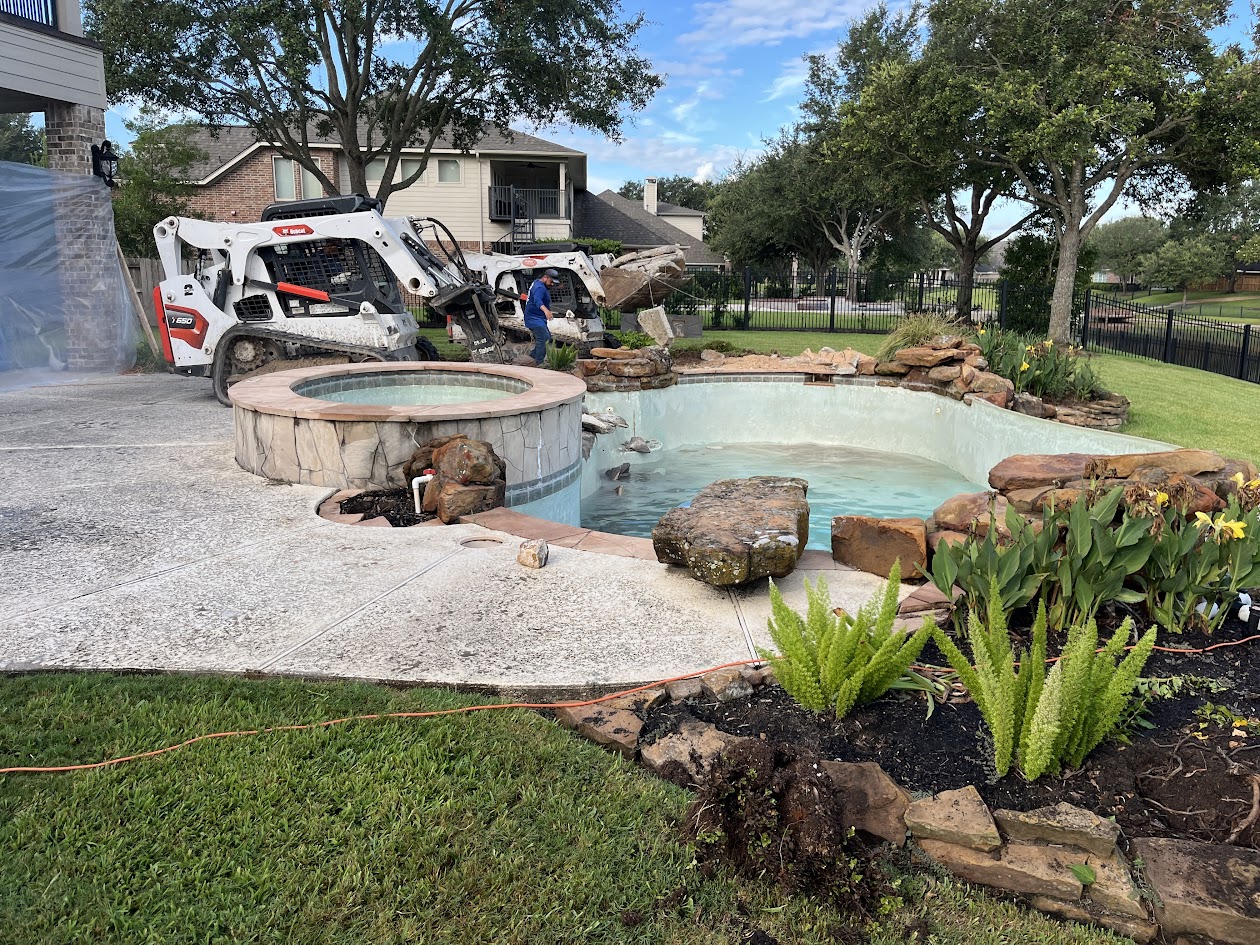 Pool Demolition and New Panoramic Pool, Katy TX, CHR Builder New Build project in Katy, TX
