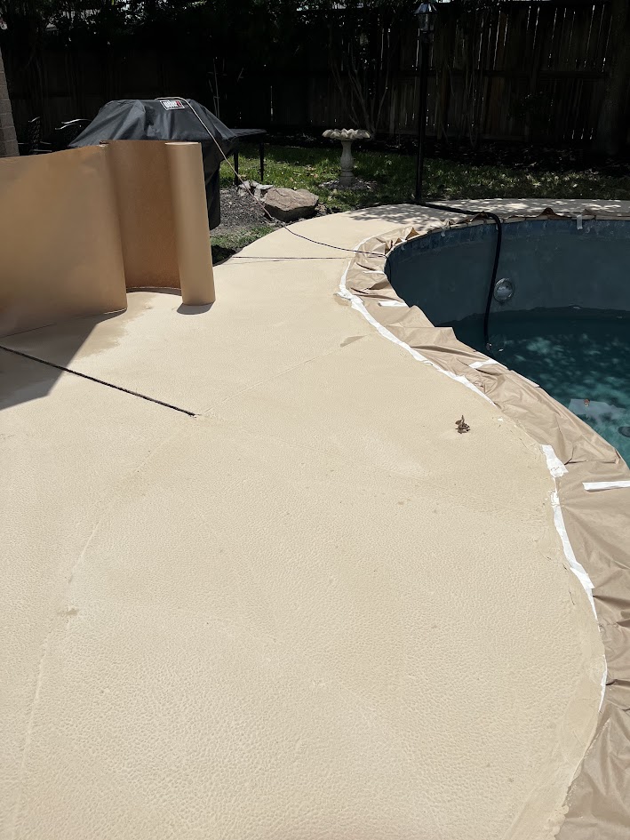 New Plaster and Spray Deck, CHR Builder Renovation project in Katy/Houston area, TX