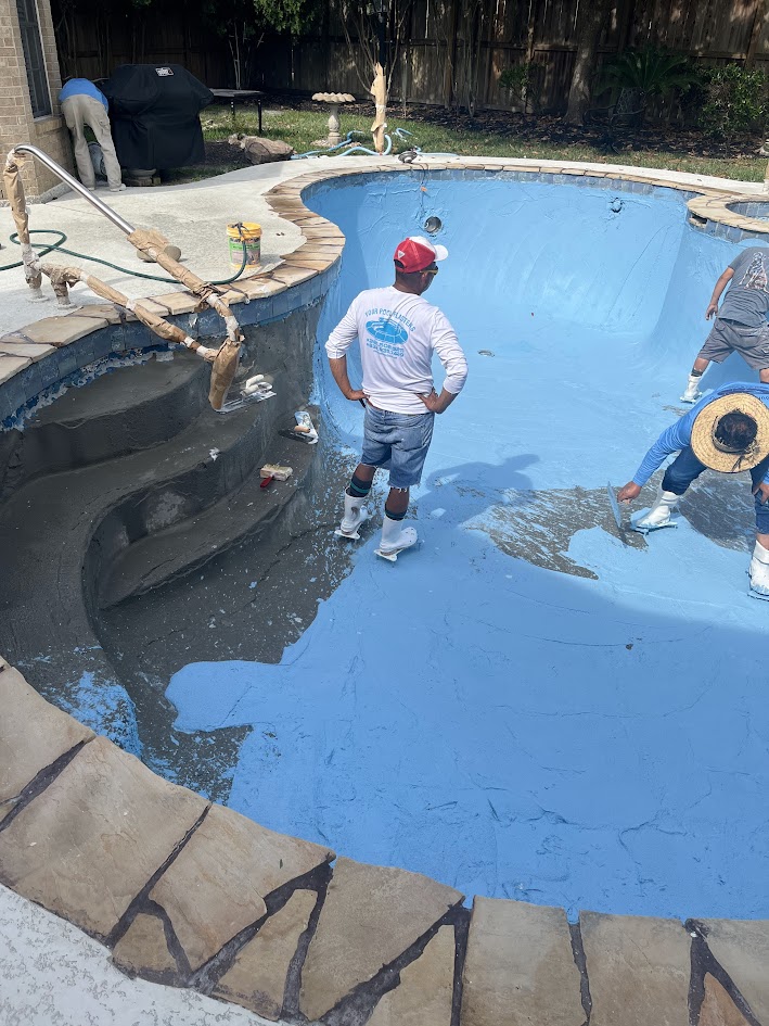 New Plaster and Spray Deck, CHR Builder Renovation project in Katy/Houston area, TX