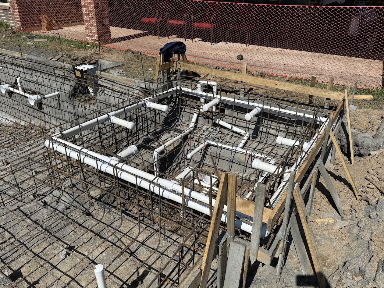 Luxury Pool, Waterfalls Fire Pits Tanning Ledge and Spa, CHR Builder New Build project in Katy/Houston area, TX