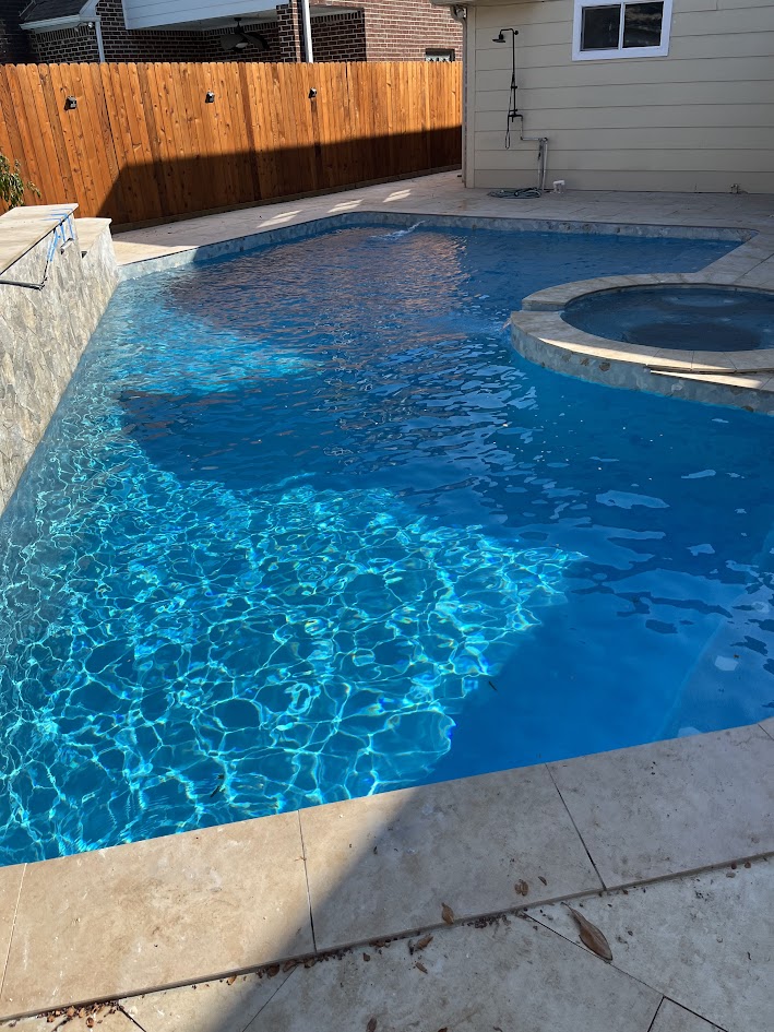 Plaster Diamond Brite, Pool Interior Finish, CHR Builder Renovation project in Katy/Houston area, TX