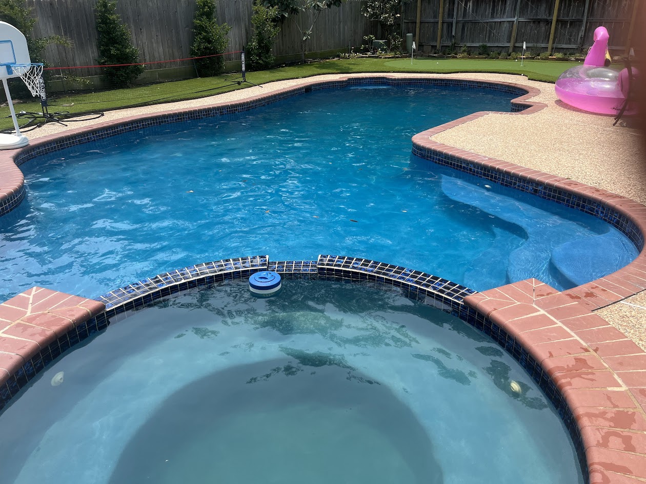 Plaster Pool Resurfacing and Acid Wash, CHR Builder Renovation project in Katy/Houston area, TX