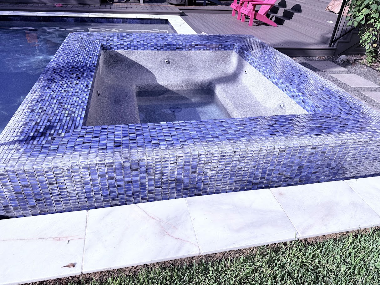 Pool Sandblasting, Calcium and Stain Removal for Like-New Finish, CHR Builder Sandblasting project in Houston/Katy, TX