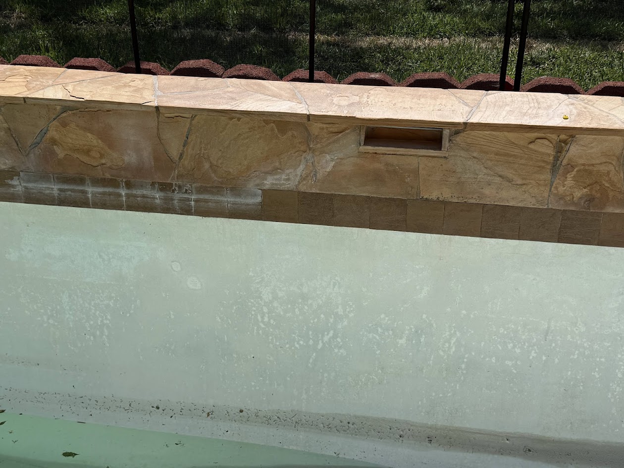 Pool Tile Cleaning, Sandblasting and Acid Wash, CHR Builder Sandblasting project in Katy/Houston area, TX