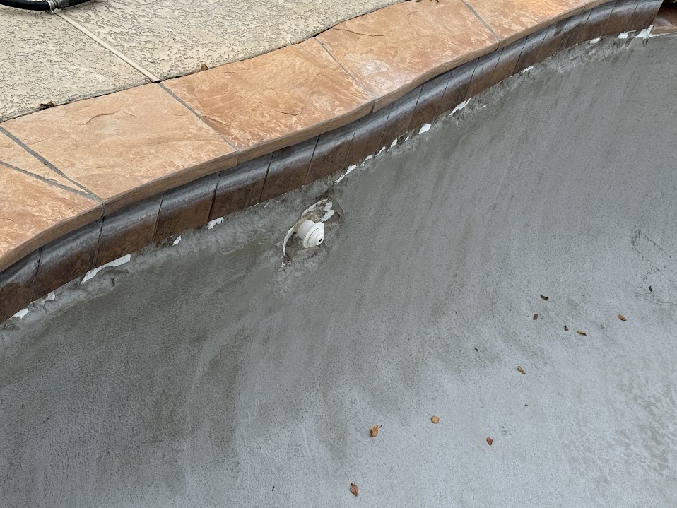 Transforming Stone Tiles, Pool and Jacuzzi Renovation, Katy TX, CHR Builder Sandblasting project in Katy, TX